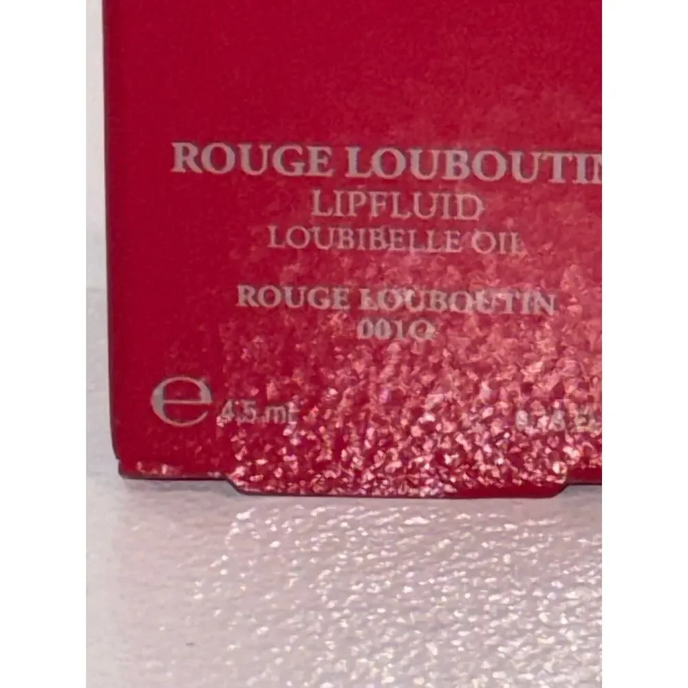 NIB Christian Louboutin Loubibelle Lip Oil Rouge Louboutin 001O Plumping Gloss